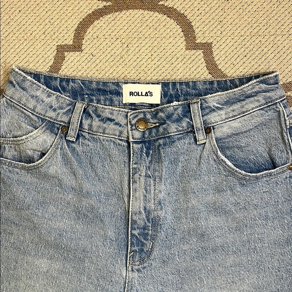 ROLLA'S Miller skinny faded vintage mid-High Rise Slim Blue Jeans size 29 - Picture 3 of 17